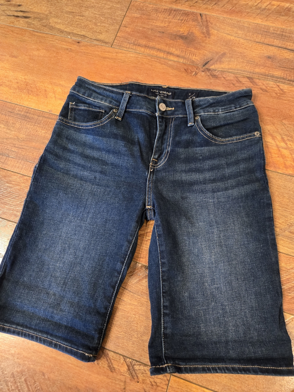 Lucky Brand Dark Indigo Denim Bermuda Shorts